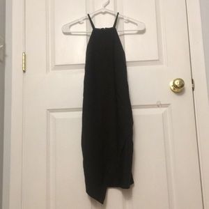 Dark green body-con dress
